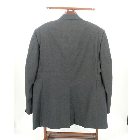 Brooks Brothers Brooksease Blazer Gray Wool Three Button Mens 45R - Picture 2 of 9